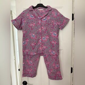 PRINTFRESH 3 piece Elephant Flamingo Pajama set, XS/S